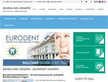 Tablet Screenshot of eurodent.hu