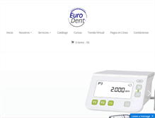 Tablet Screenshot of eurodent.com.co